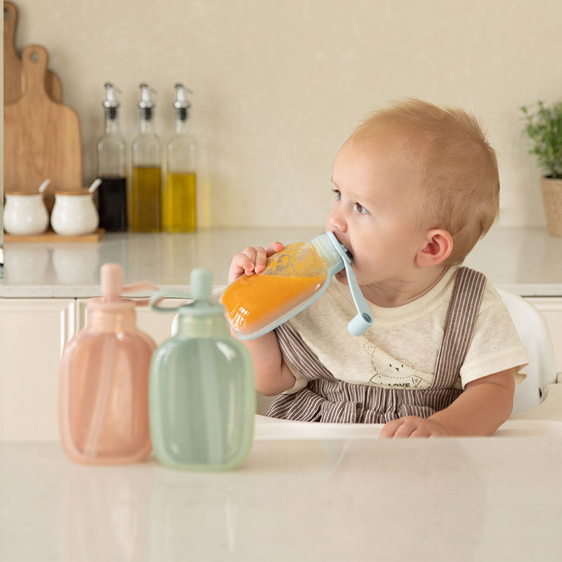 Babynahrungsbeutel-Set ohne Kleckern