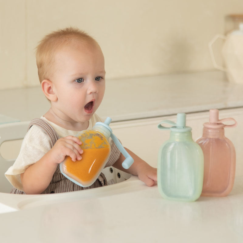 Babynahrungsbeutel-Set ohne Kleckern