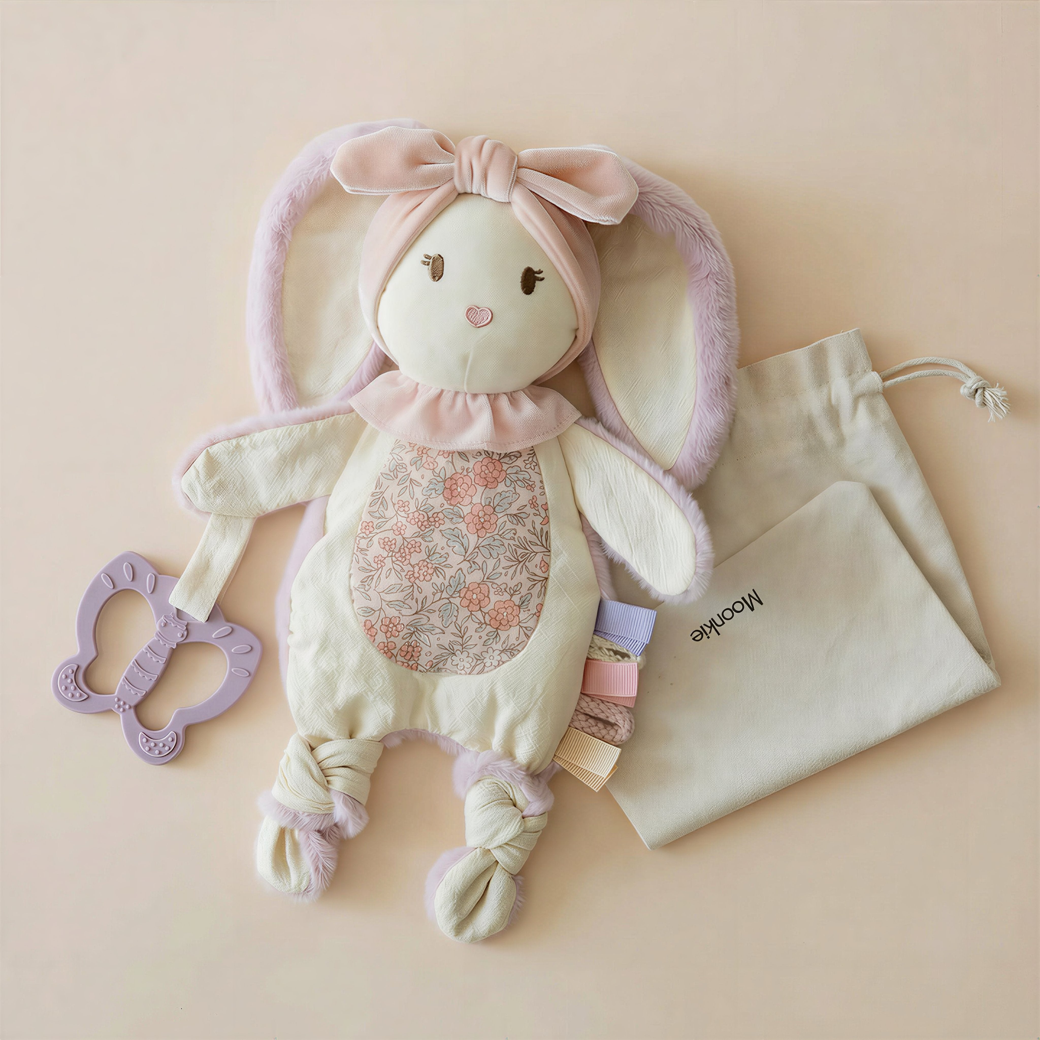 Hasen-Schnuffeltuch für Babys