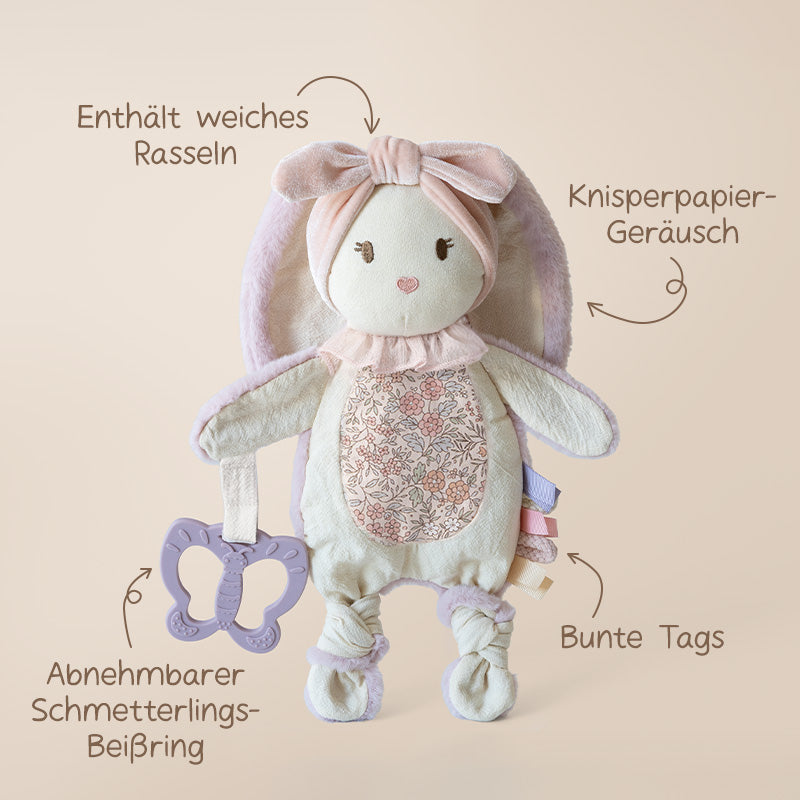 Hasen-Schnuffeltuch für Babys