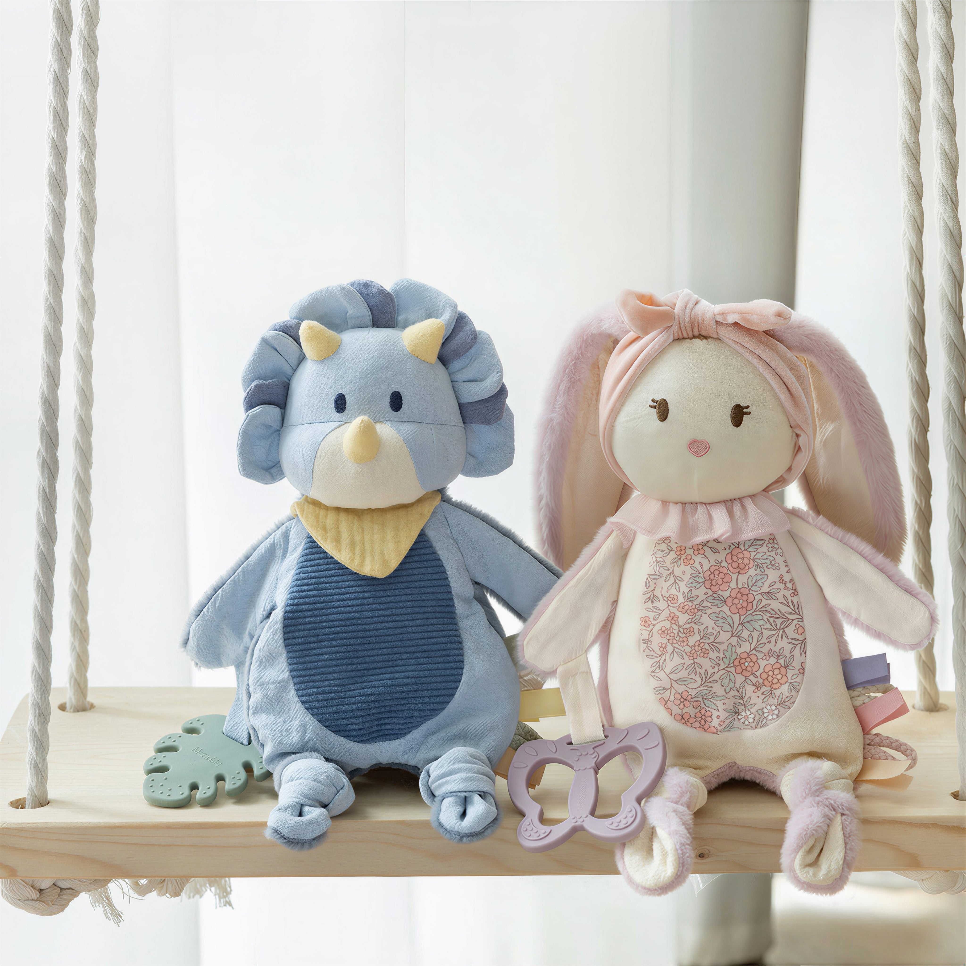 Hasen-Schnuffeltuch für Babys