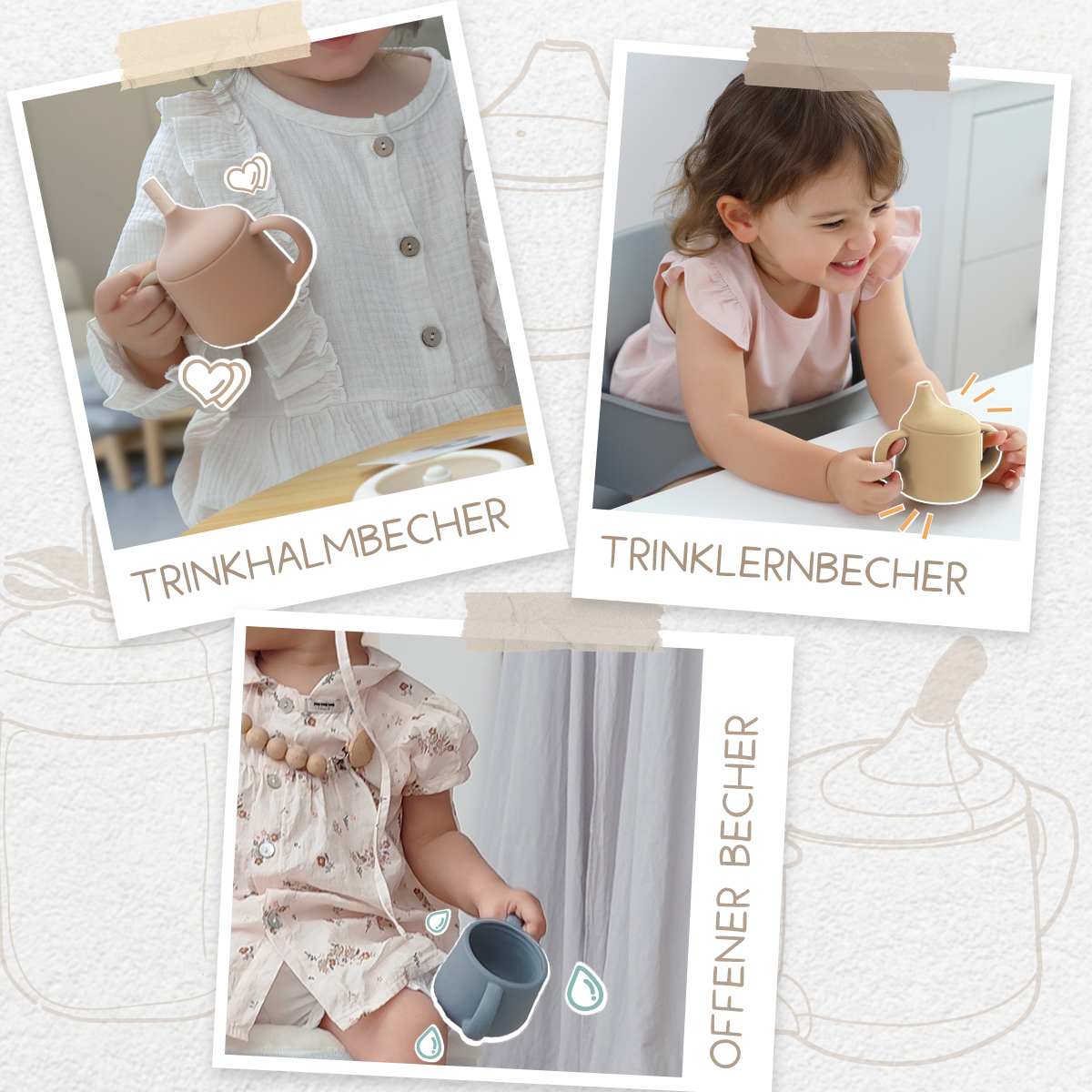 Moonkie.de-Blitzverkauf: Erste-Stufe SchnabelBecher (Rouge)-DC-4-3