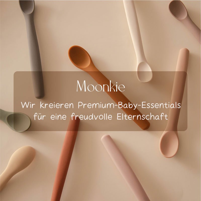 Moonkie.de-Blitzverkauf: Silikon-Fütterungslöffel (erdige Farbharmonie)-SP-03-7