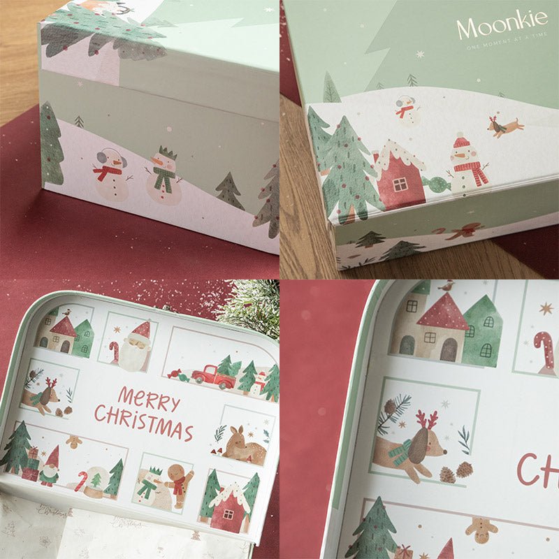 Moonkie.de-First Bites Geschenkset (Rosa/Gedämpft)-Luxe Box Geschenkset-FB-04-16