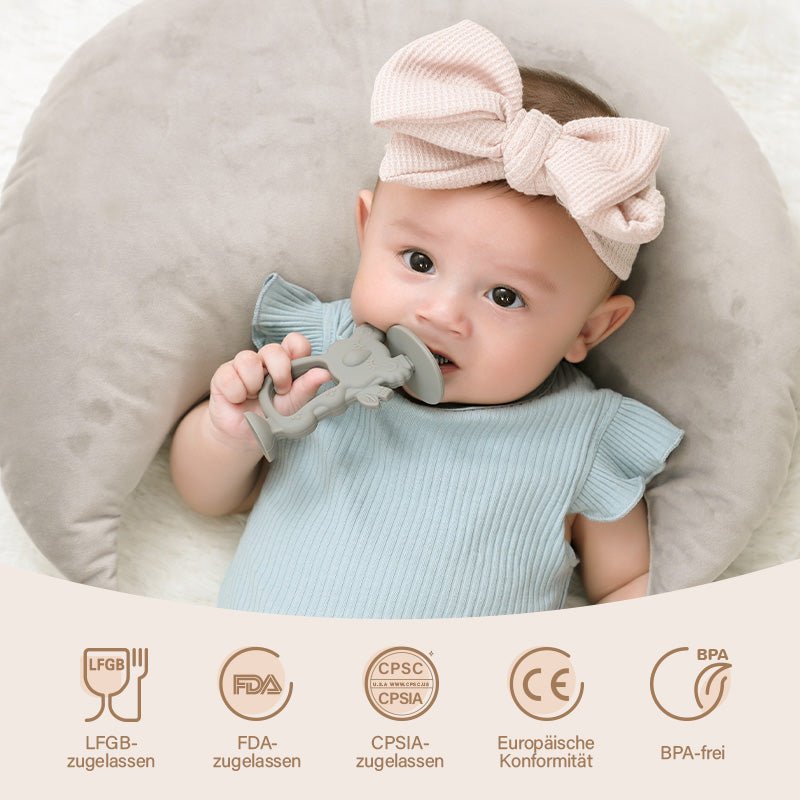 Moonkie.de-2-in-1 Koala Beißring-Warmes Taupe-TT-K05-14