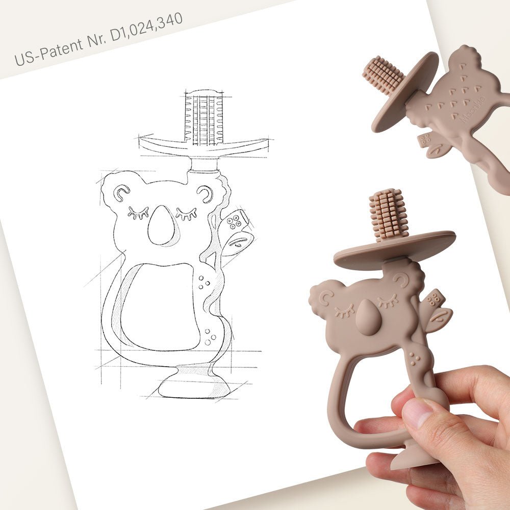 Moonkie.de-2-in-1 Koala Beißring-Warmes Taupe-TT-K05-4