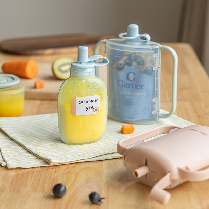 Babynahrungsbeutel-Set ohne Kleckern