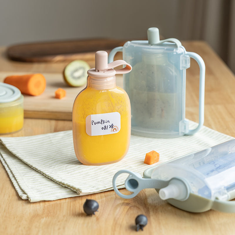 Babynahrungsbeutel-Set ohne Kleckern