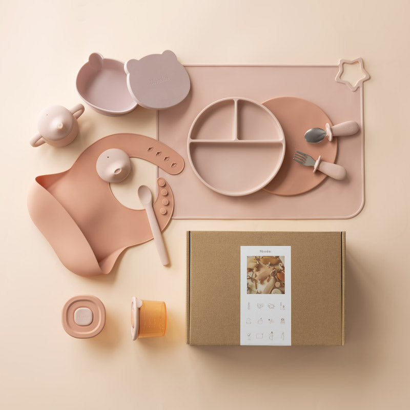 First Bites Geschenkset (Rosa/Gedämpft)