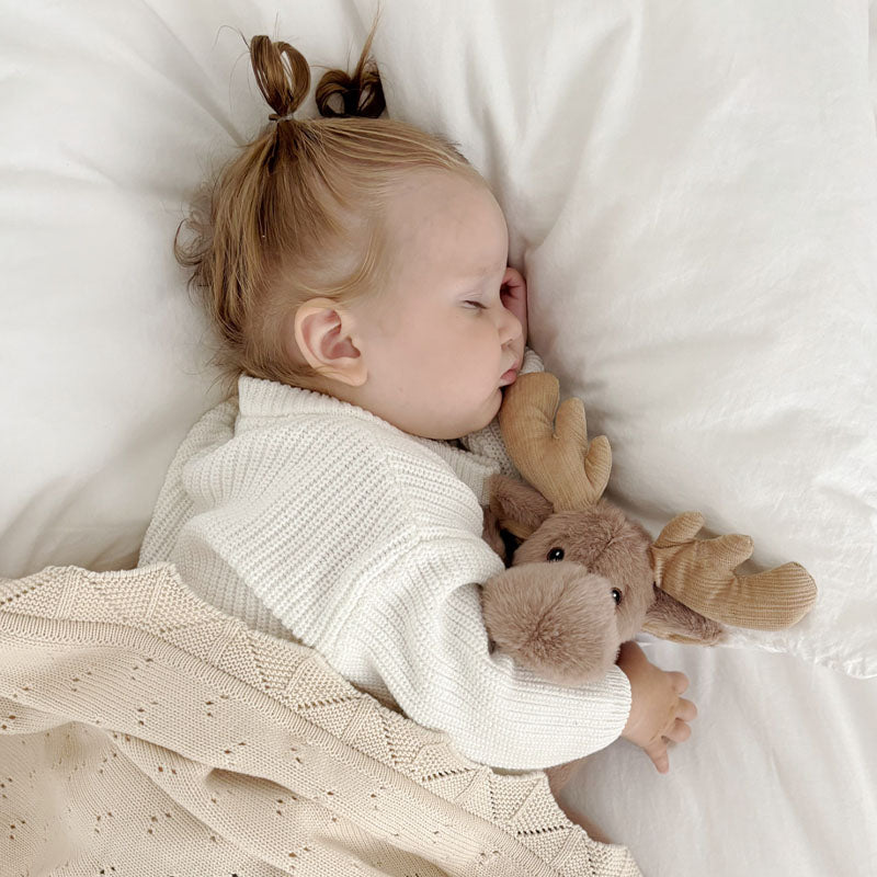 Moonkie Hug & Go™ Duo – Highland-Rind-Rucksack & Rentier-Plüschtier