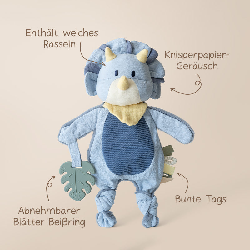Dino-Schnuffeltuch für Babys