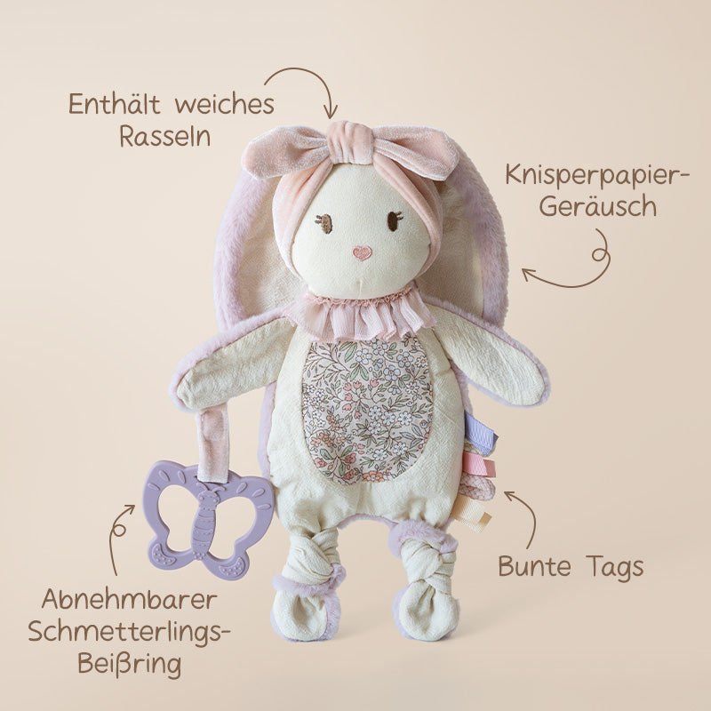 Hasen-Schnuffeltuch für Babys