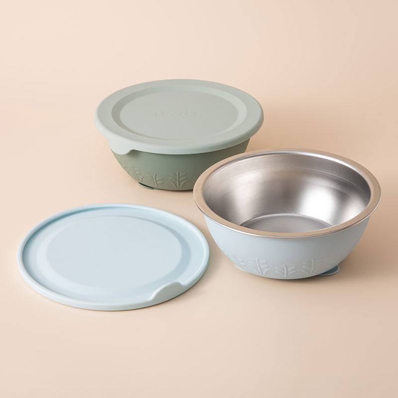 Edelstahl-Silikon-Saugschüssel – 385 ml