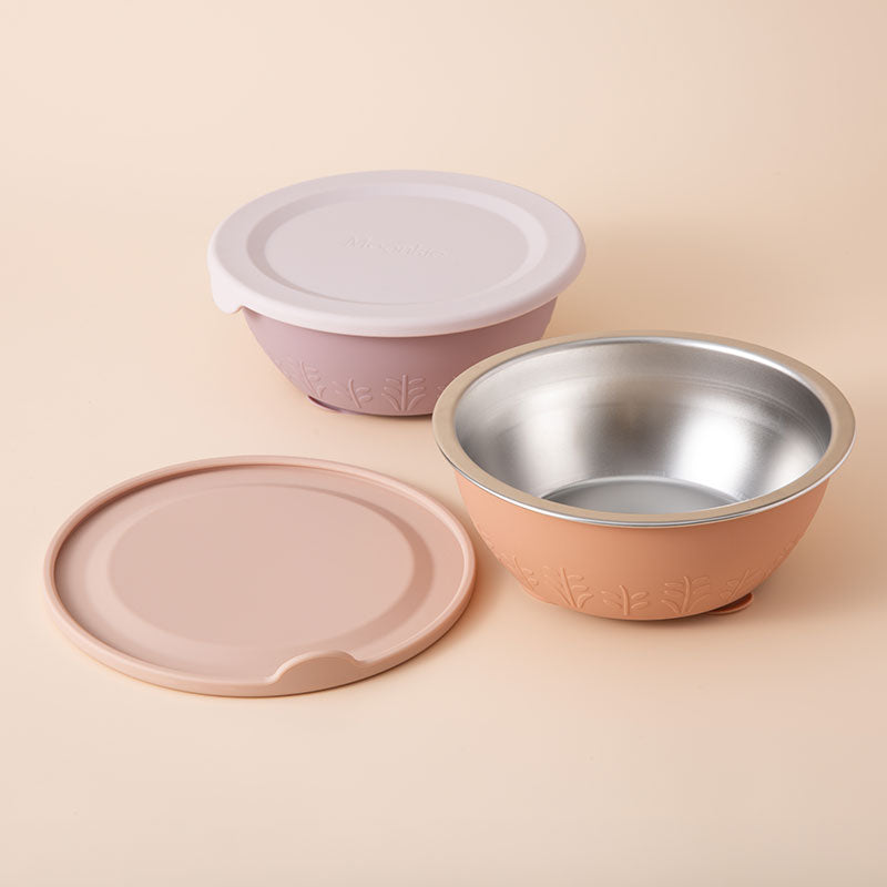 Edelstahl-Silikon-Saugschüssel – 385 ml