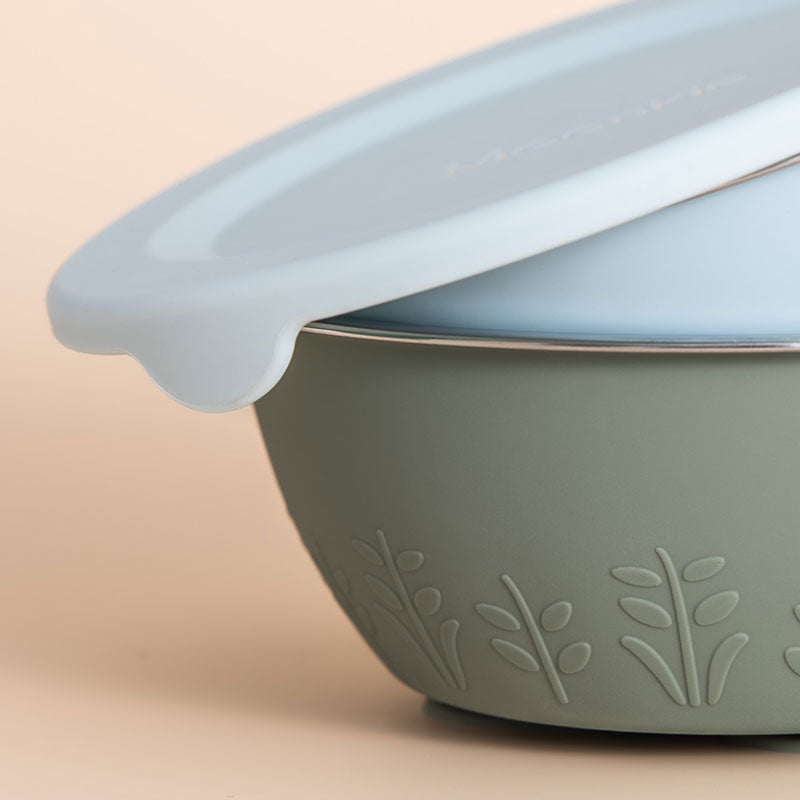 Edelstahl-Silikon-Saugschüssel – 385 ml