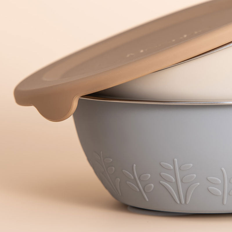 Edelstahl-Silikon-Saugschüssel – 385 ml