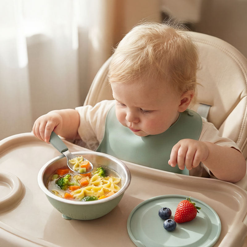 Edelstahl-Silikon-Saugschüssel – 385 ml