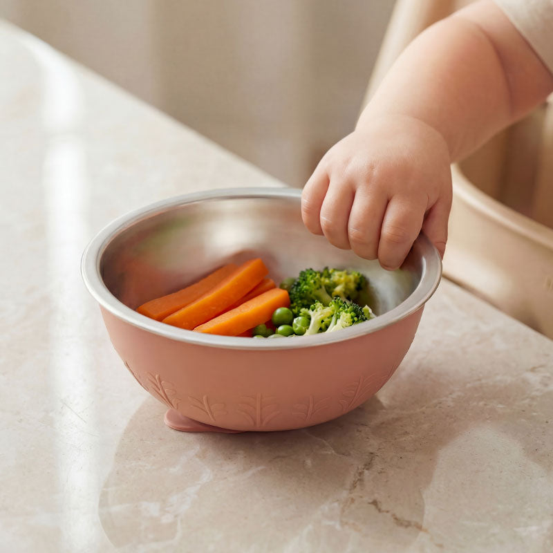 Edelstahl-Silikon-Saugschüssel – 385 ml