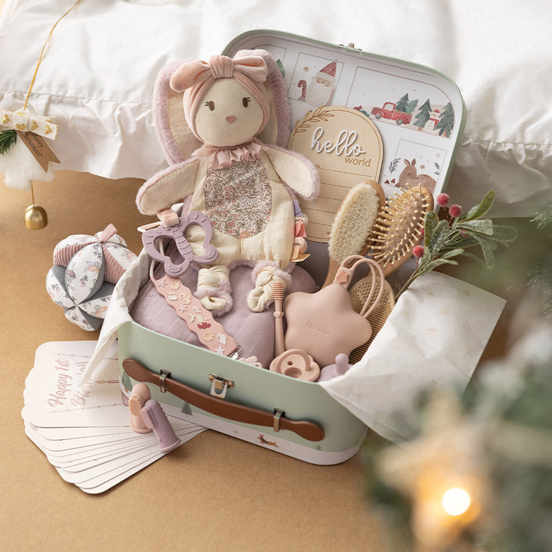Weihnachten First Moments Neugeborenen-Set(Rosa)