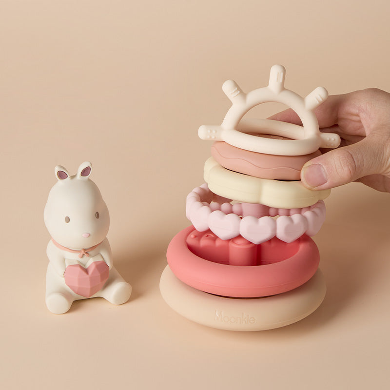 Moonkie.de-Dino / Bunny Stapelbare Beißringe-Dino-SR-3-12