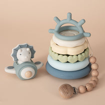 Moonkie.de-Dino / Bunny Stapelbare Beißringe-Dino-SR-3-1