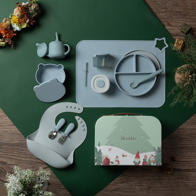 Moonkie.de-First Bites Geschenkset (Äther/Himmelblau)-Luxe Box Geschenkset-FB-08-10