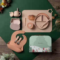 Moonkie.de-First Bites Geschenkset (Rosa/Gedämpft)-Luxe Box Geschenkset-FB-04-13