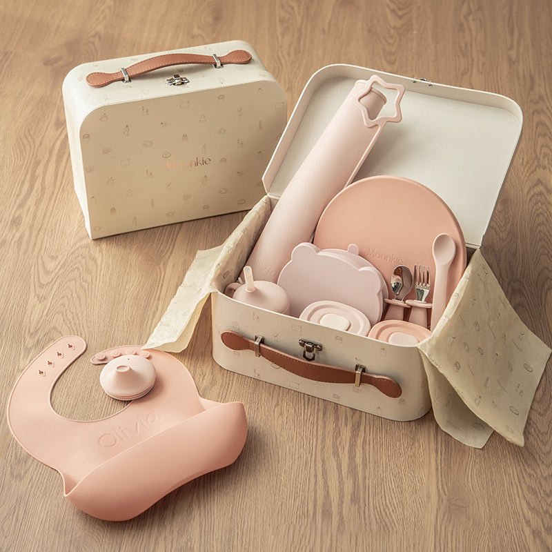 Moonkie.de-First Bites Geschenkset (Rosa/Gedämpft)-Luxe Box Geschenkset-FB-04-6