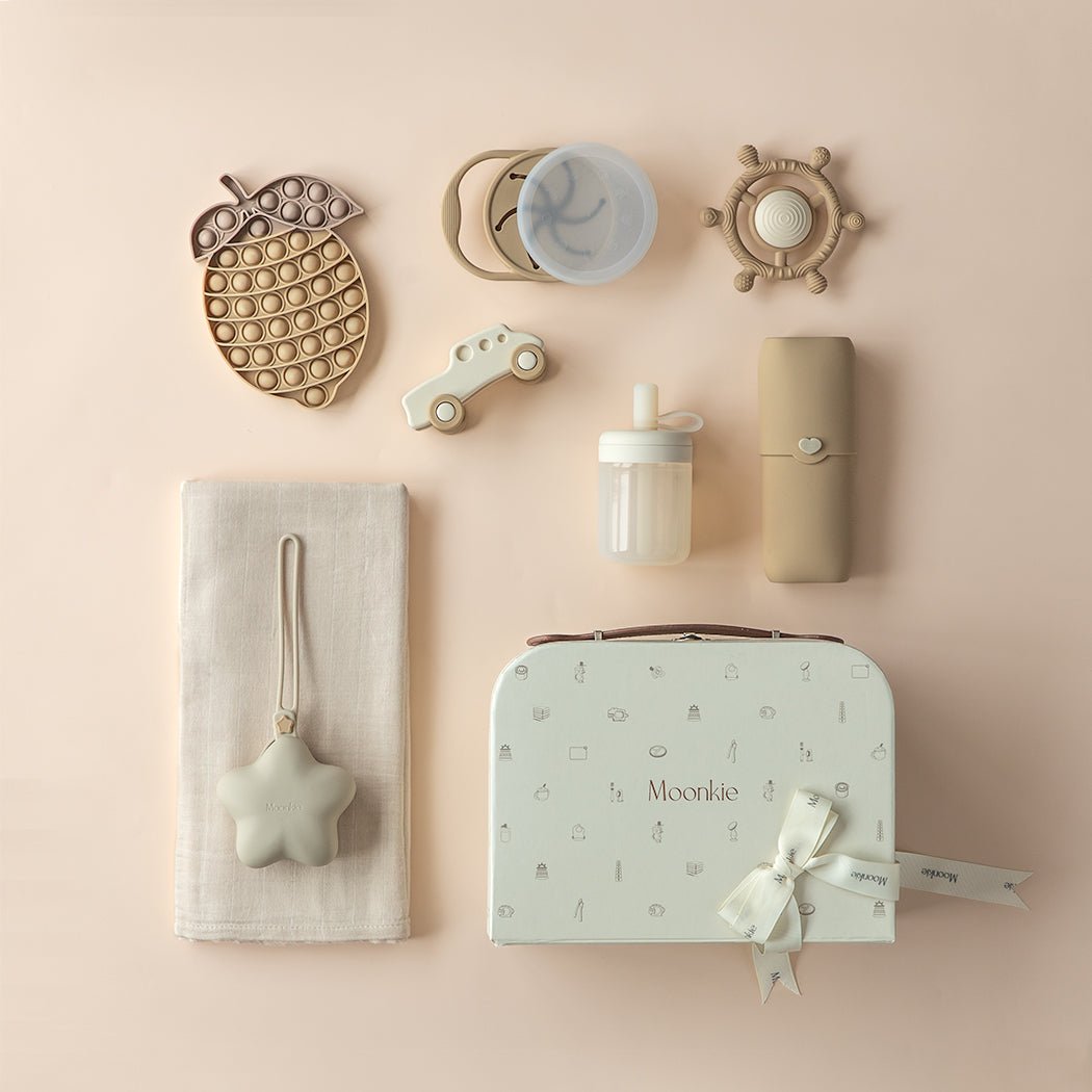 Moonkie.de-Geschenkset für unterwegs (Beige)-Luxe Box Geschenkset-OTG-04-1