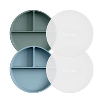 Moonkie.de-Saugteller - 2er-Pack-Äther/Salbei-PL-07-1