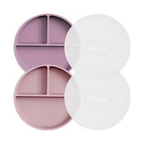 Moonkie.de-Saugteller - 2er-Pack-Pale Mauve/Rouge-PL-10-15