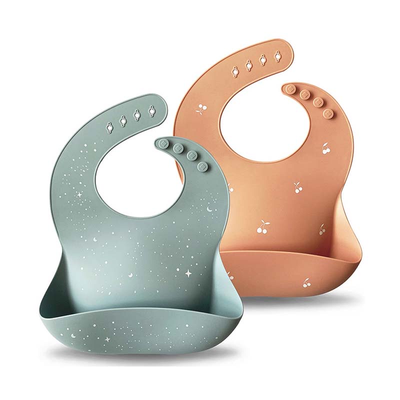 Moonkie.de-Silikon-Baby-Lätzchen - 2er-Pack-Äther/Gedämpft-SKU-Bib-013-8