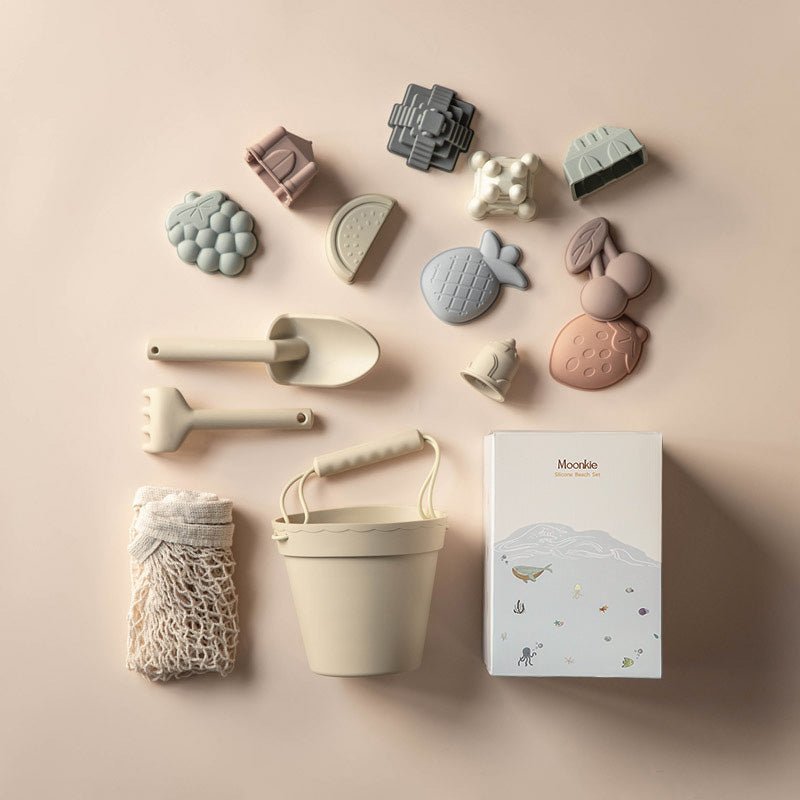 Moonkie.de-Silikon-Strandspielzeug-Set (Beige)-Standard Box Geschenkset-BT-02-2